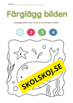 Färglägg bilderna (27 sidor)