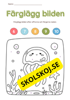 Färglägg bilderna (27 sidor)