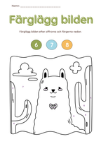 Färglägg bilderna (27 sidor)