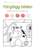 Färglägg bilderna (27 sidor)
