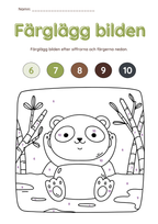 Färglägg bilderna (27 sidor)