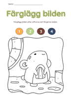 Färglägg bilderna (27 sidor)