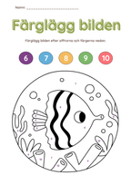 Färglägg bilderna (27 sidor)
