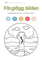 Färglägg bilderna (27 sidor)