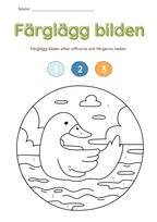 Färglägg bilderna (27 sidor)