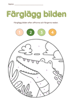 Färglägg bilderna (27 sidor)