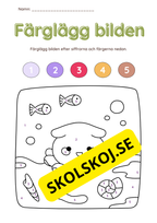 Färglägg efter siffror (27 sidor)