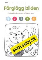 Färglägg efter siffror (27 sidor)