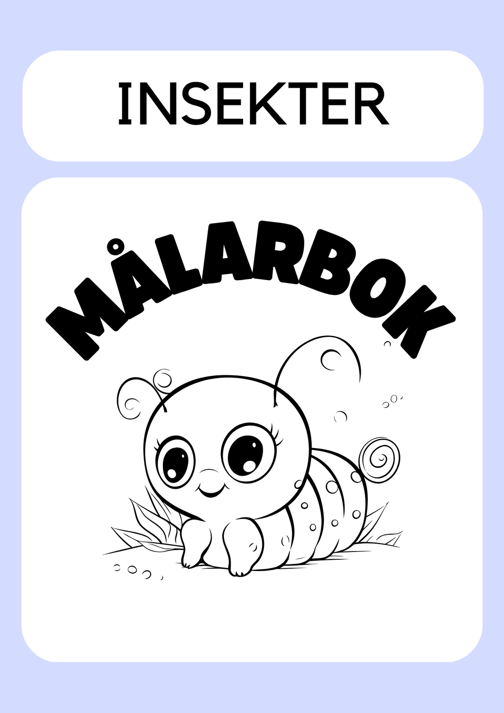 Färglägg insekter