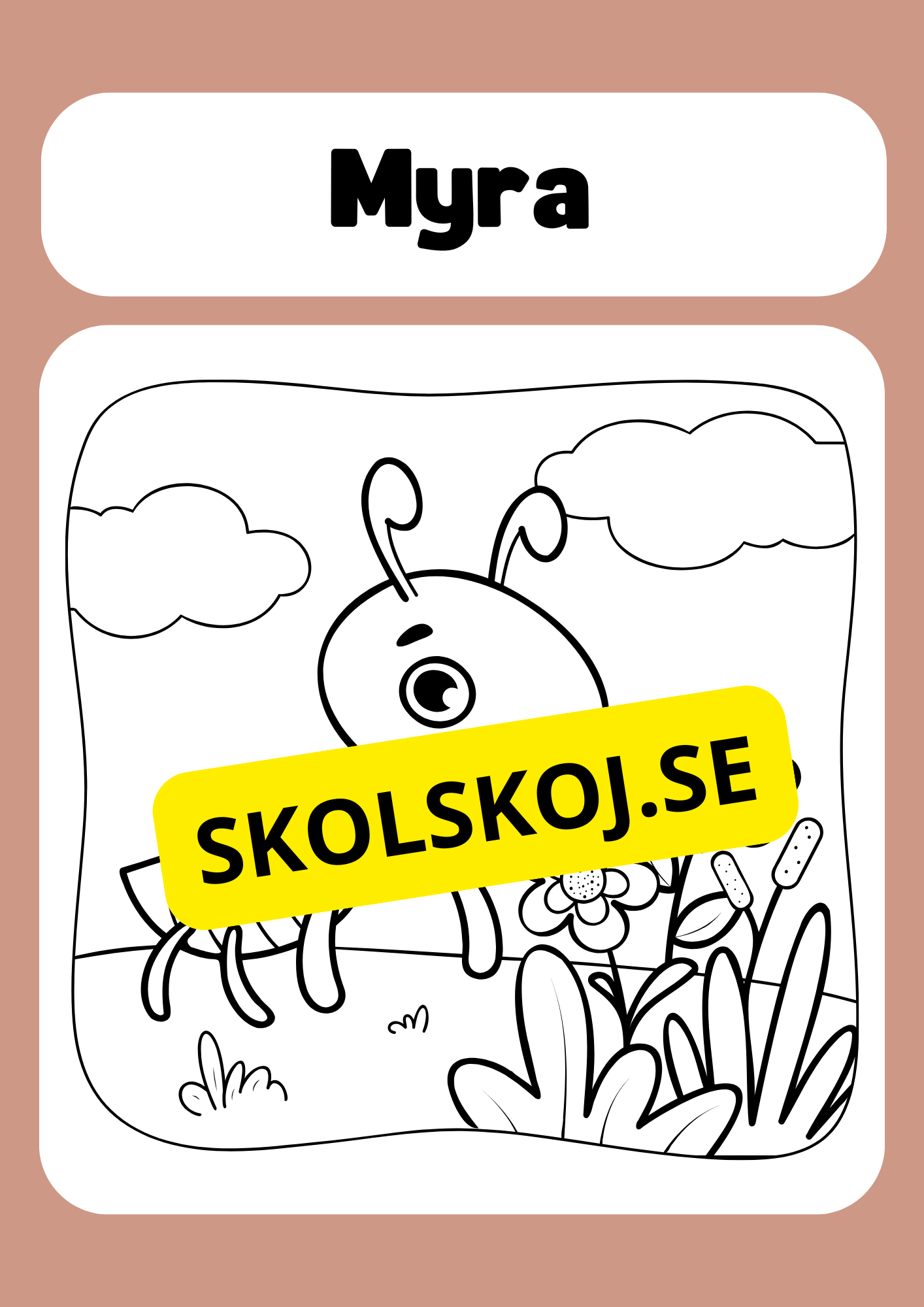 Färglägg insekter