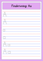 Finskrivning A - Ö