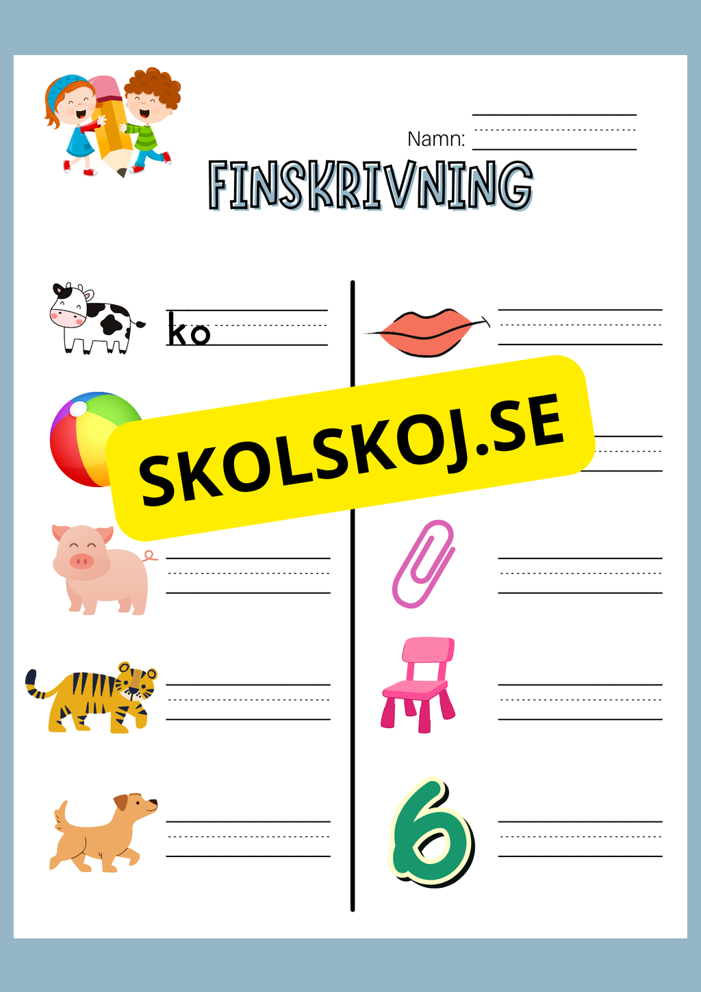 Finskrivning - Häfte