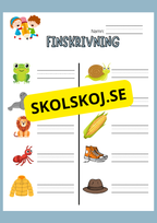 Finskrivning - Häfte