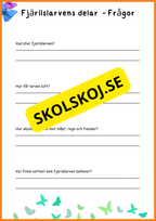 Fjärilens liv - Häfte 20 sidor