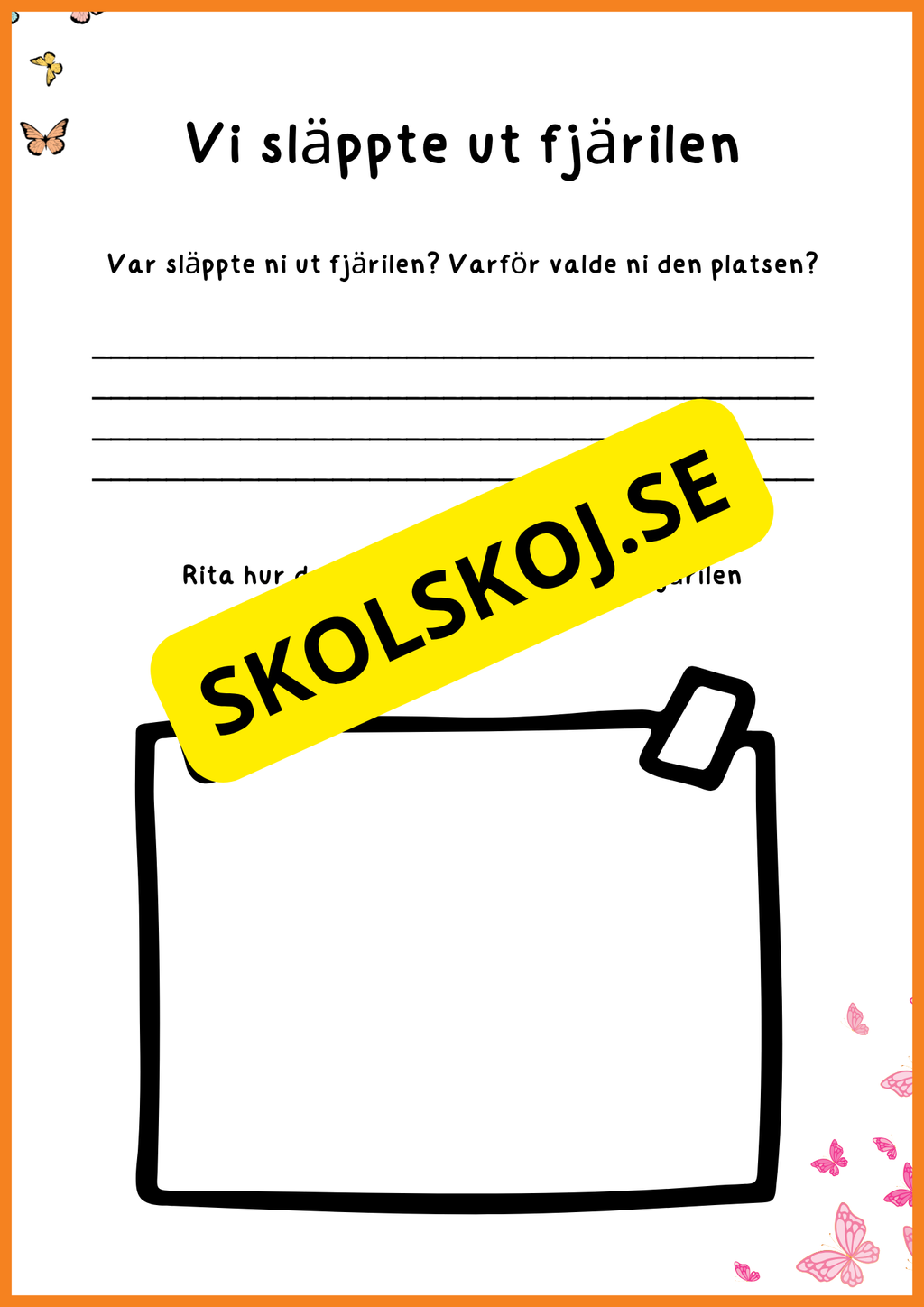 Fjärilens liv - Häfte 20 sidor