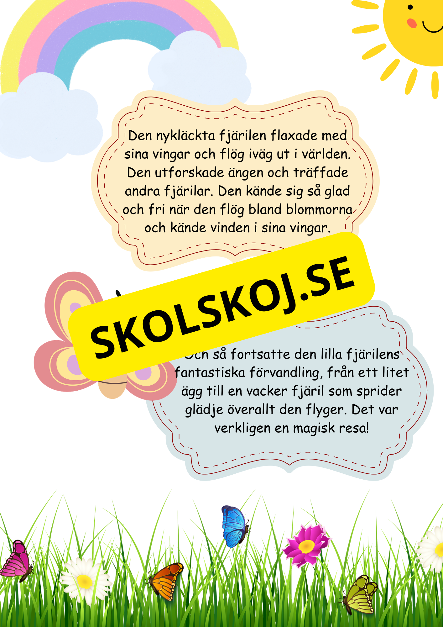 Fjäril livscykel