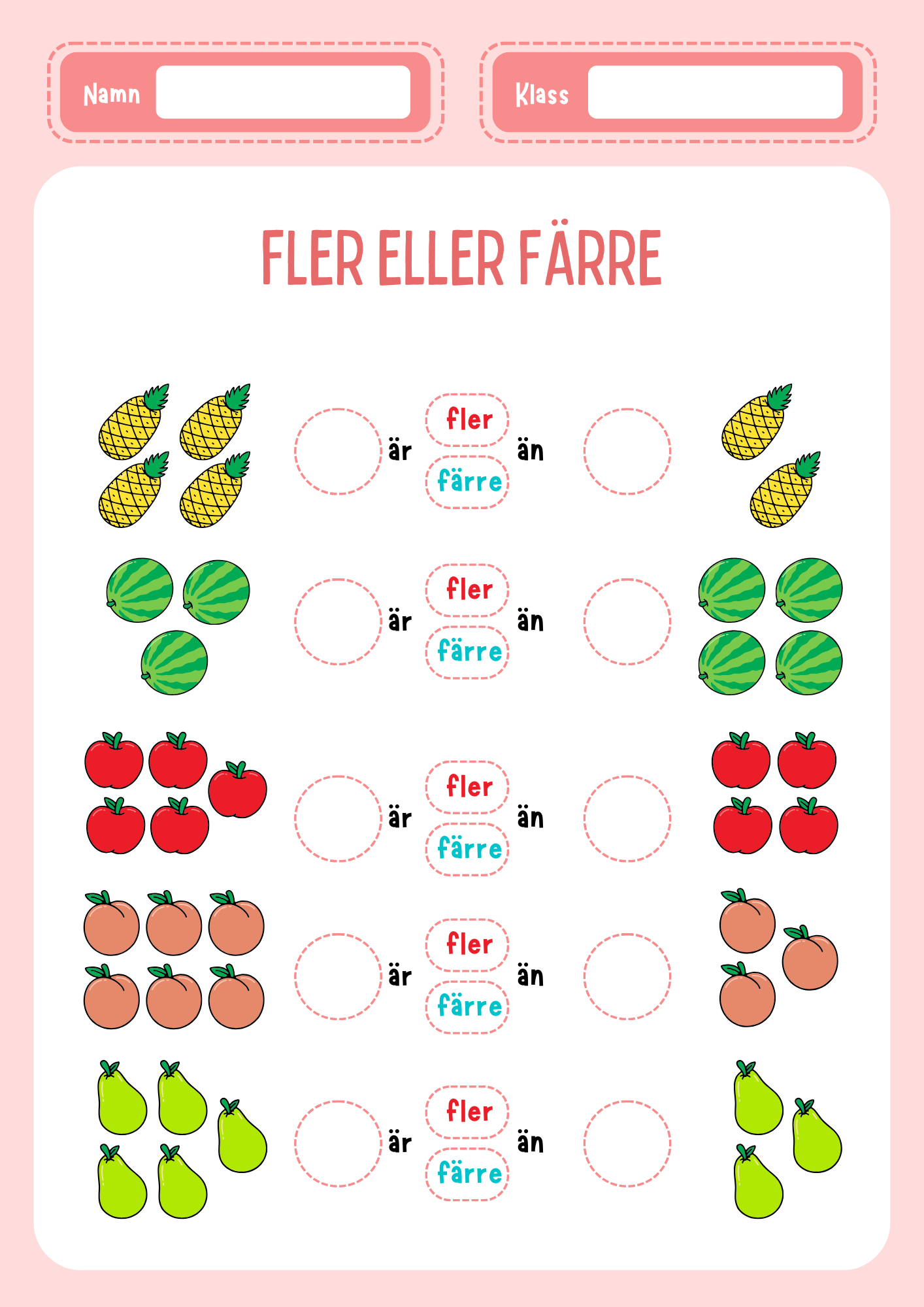 Fler eller färre