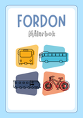 Fordon - Målarbok
