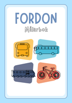 Fordon - Målarbok