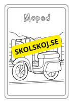 Fordon - Målarbok