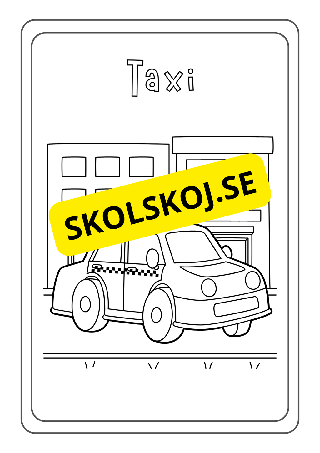 Fordon - Målarbok