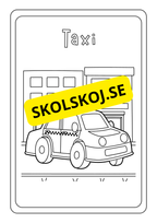Fordon - Målarbok
