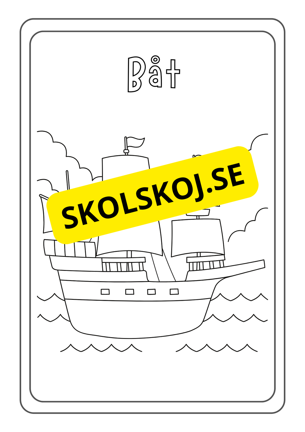 Fordon - Målarbok