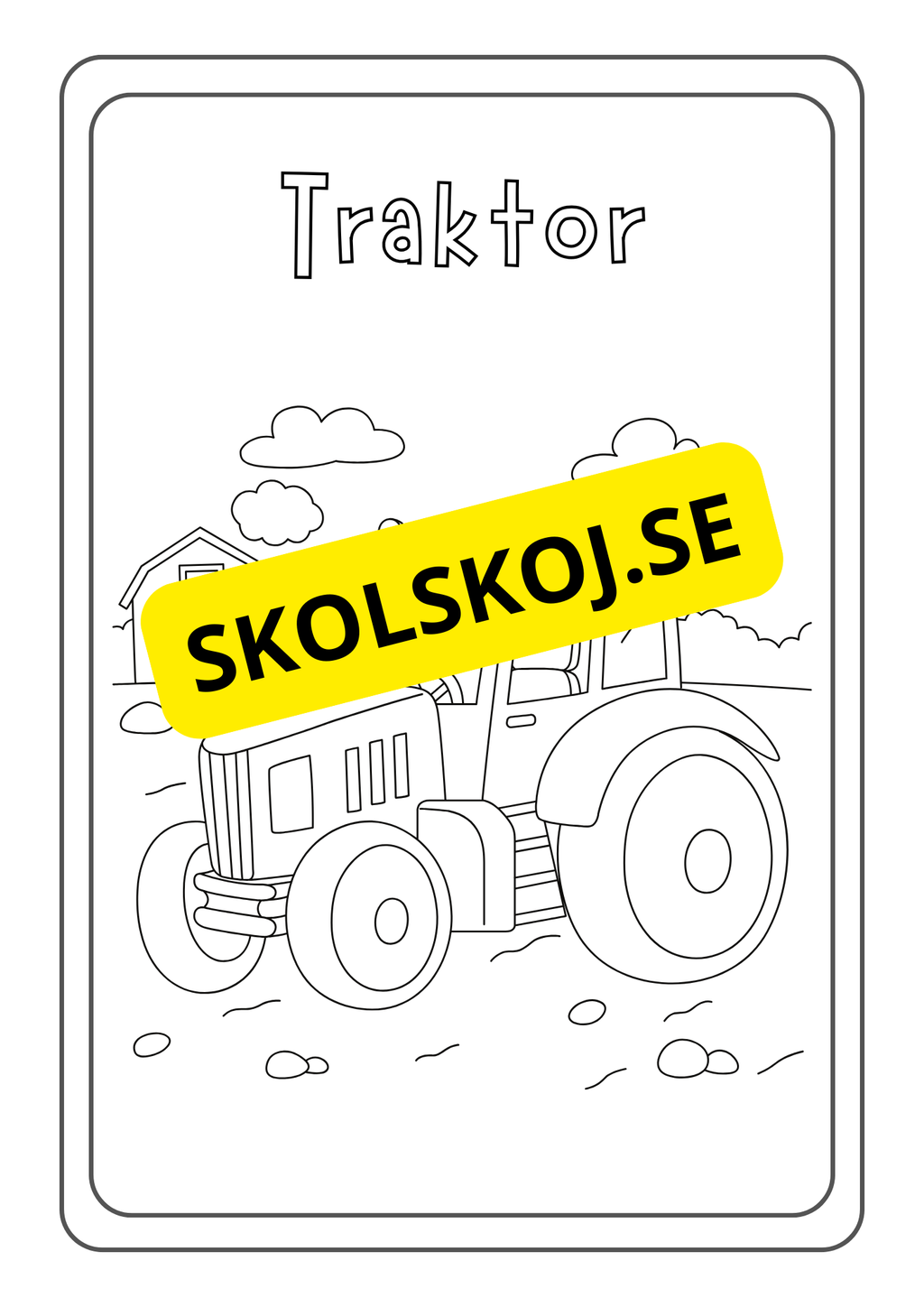 Fordon - Målarbok