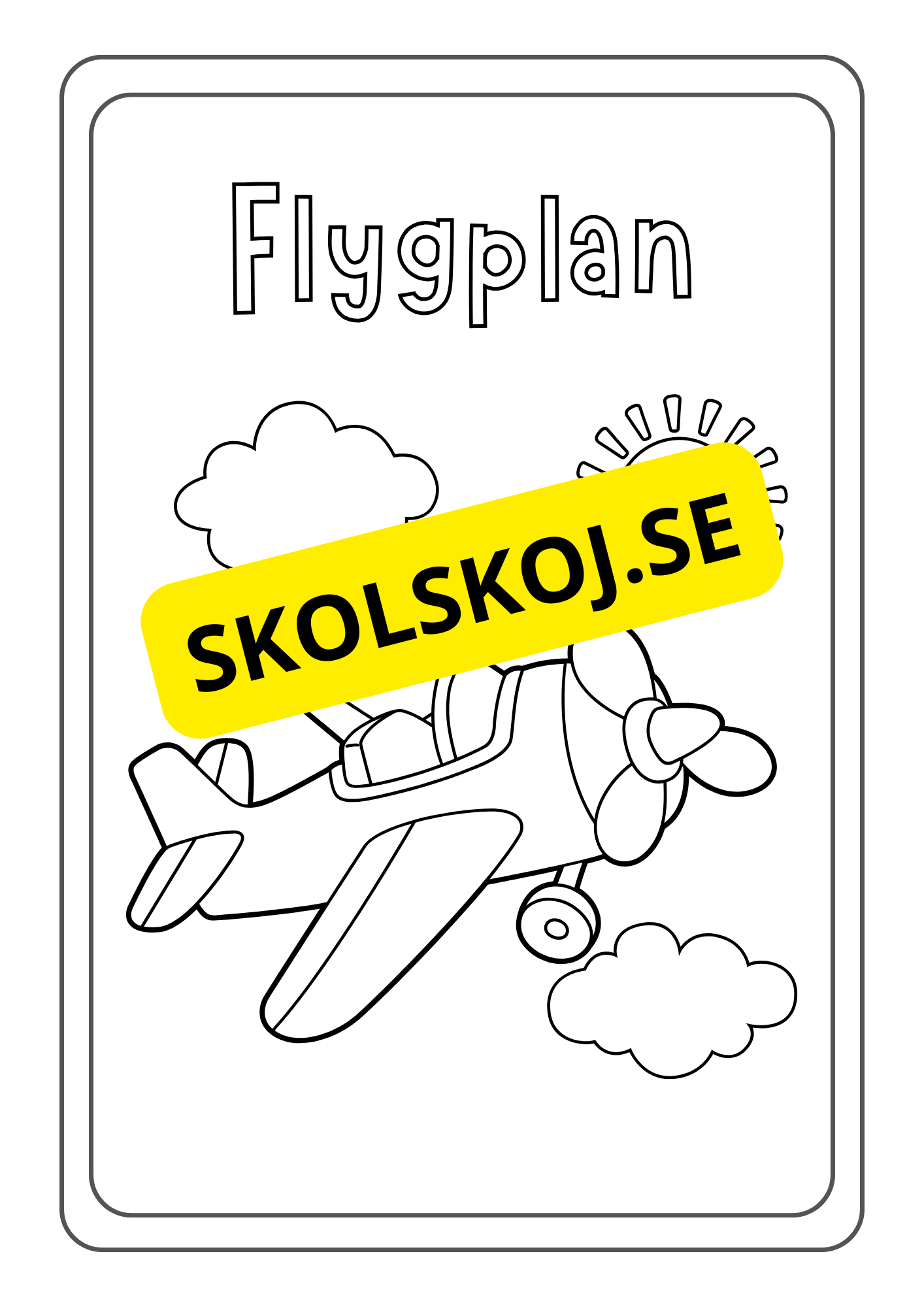 Fordon - Målarbok
