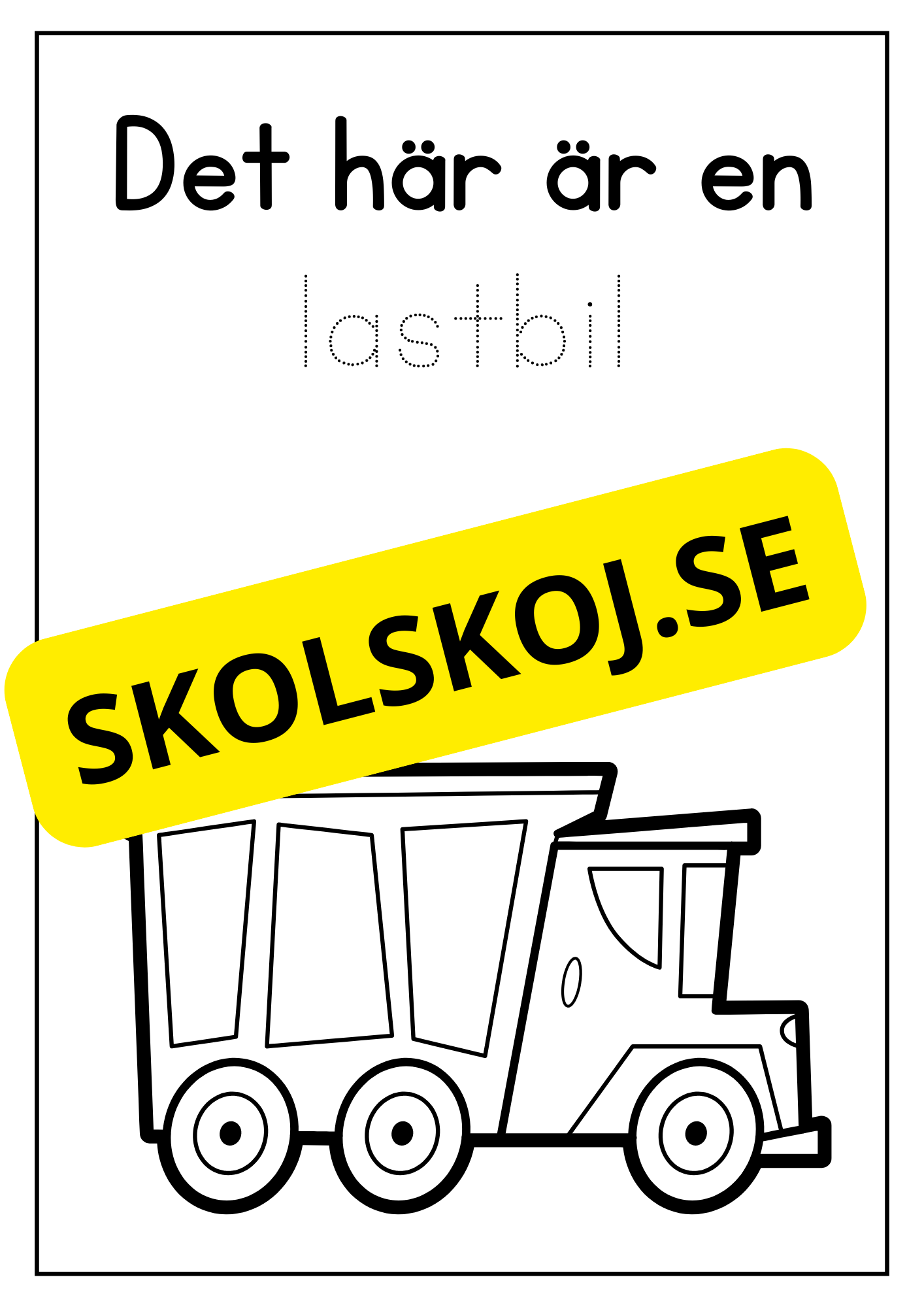 Fordon - Målarbok