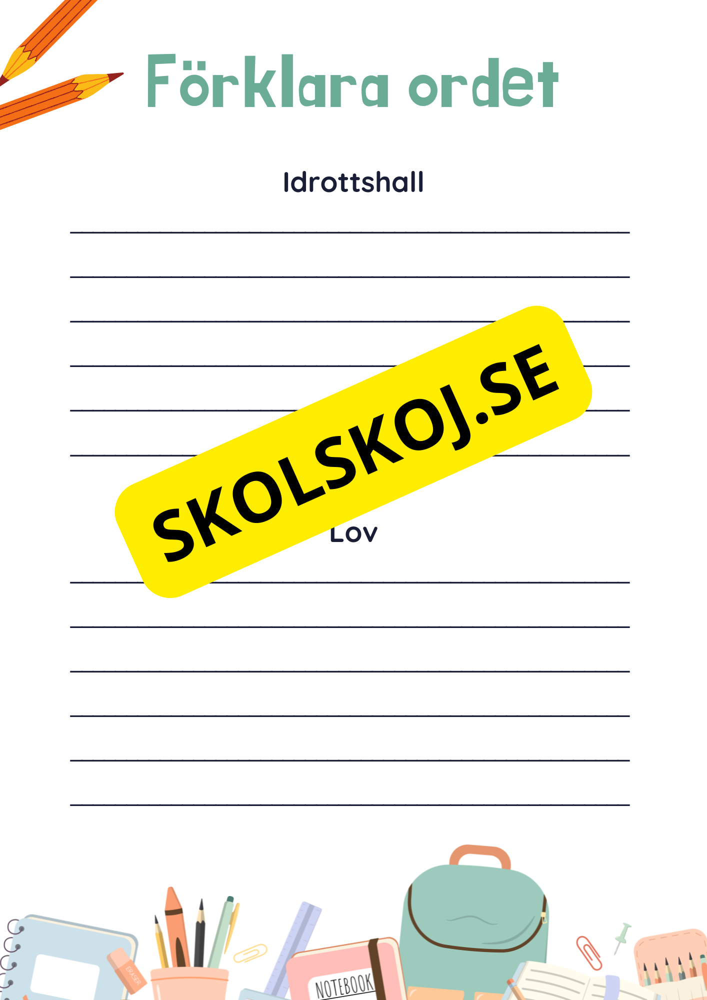 Förklara ordet
