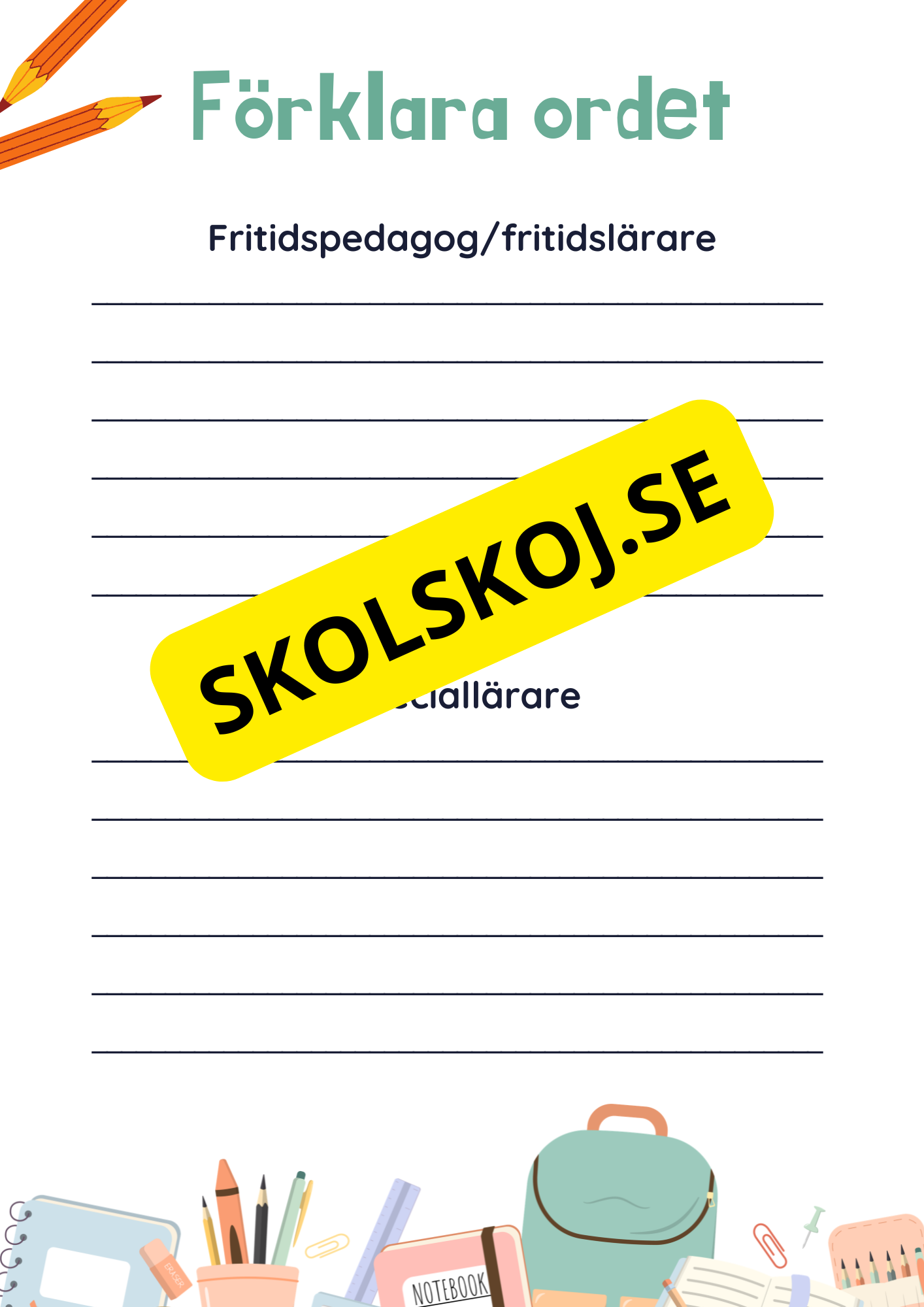 Förklara ordet