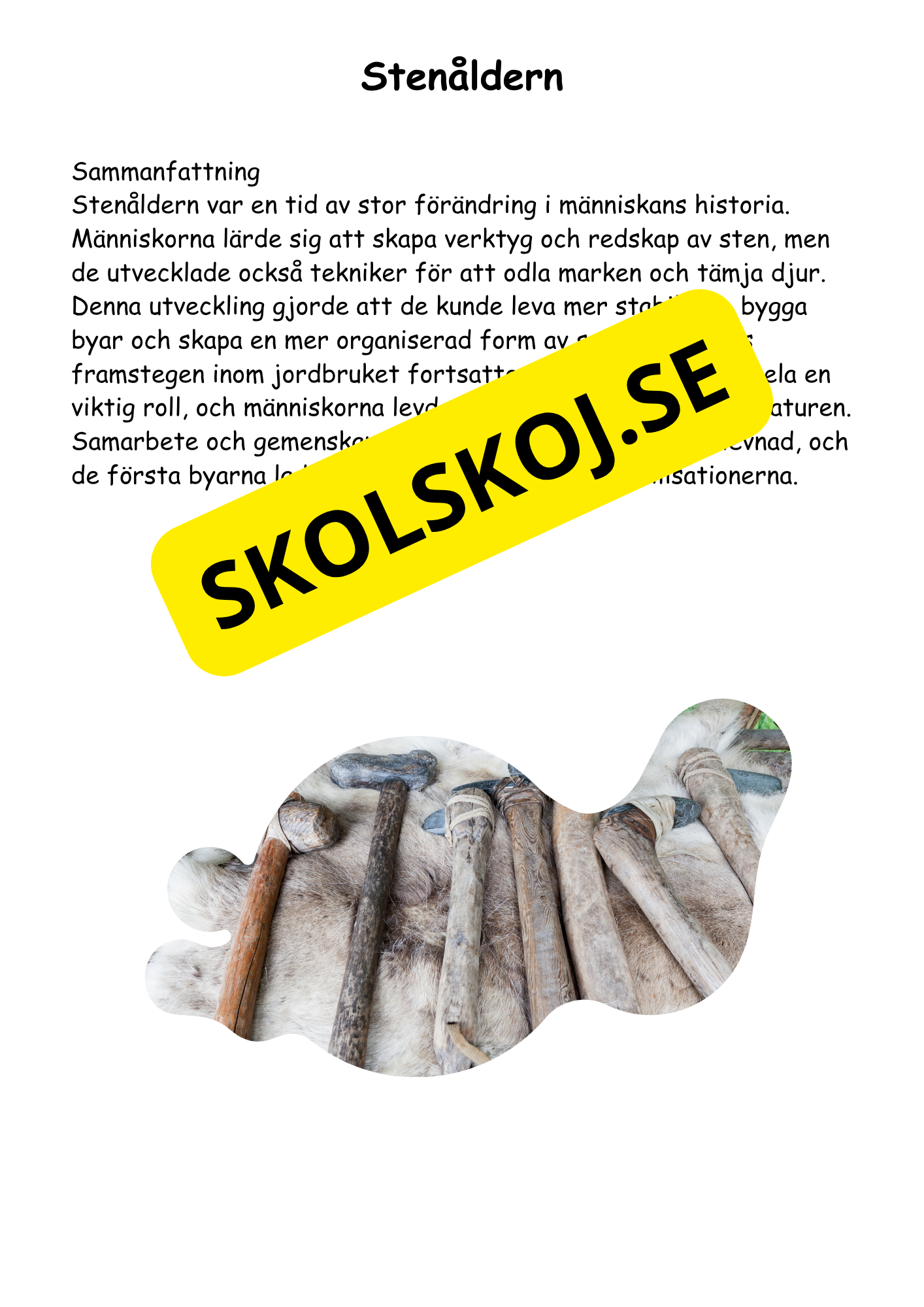 Forntiden:  En spännande resa (27 sidor)