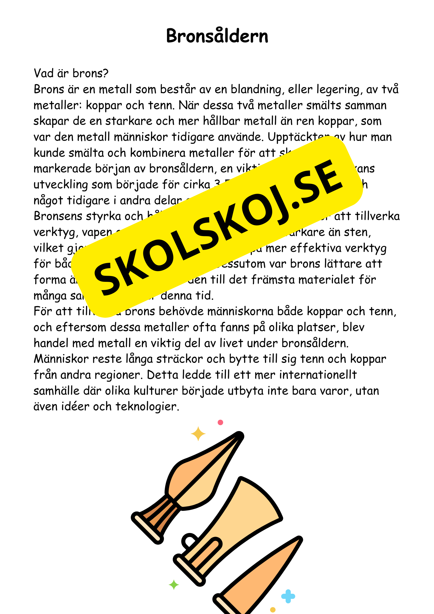 Forntiden:  En spännande resa (27 sidor)
