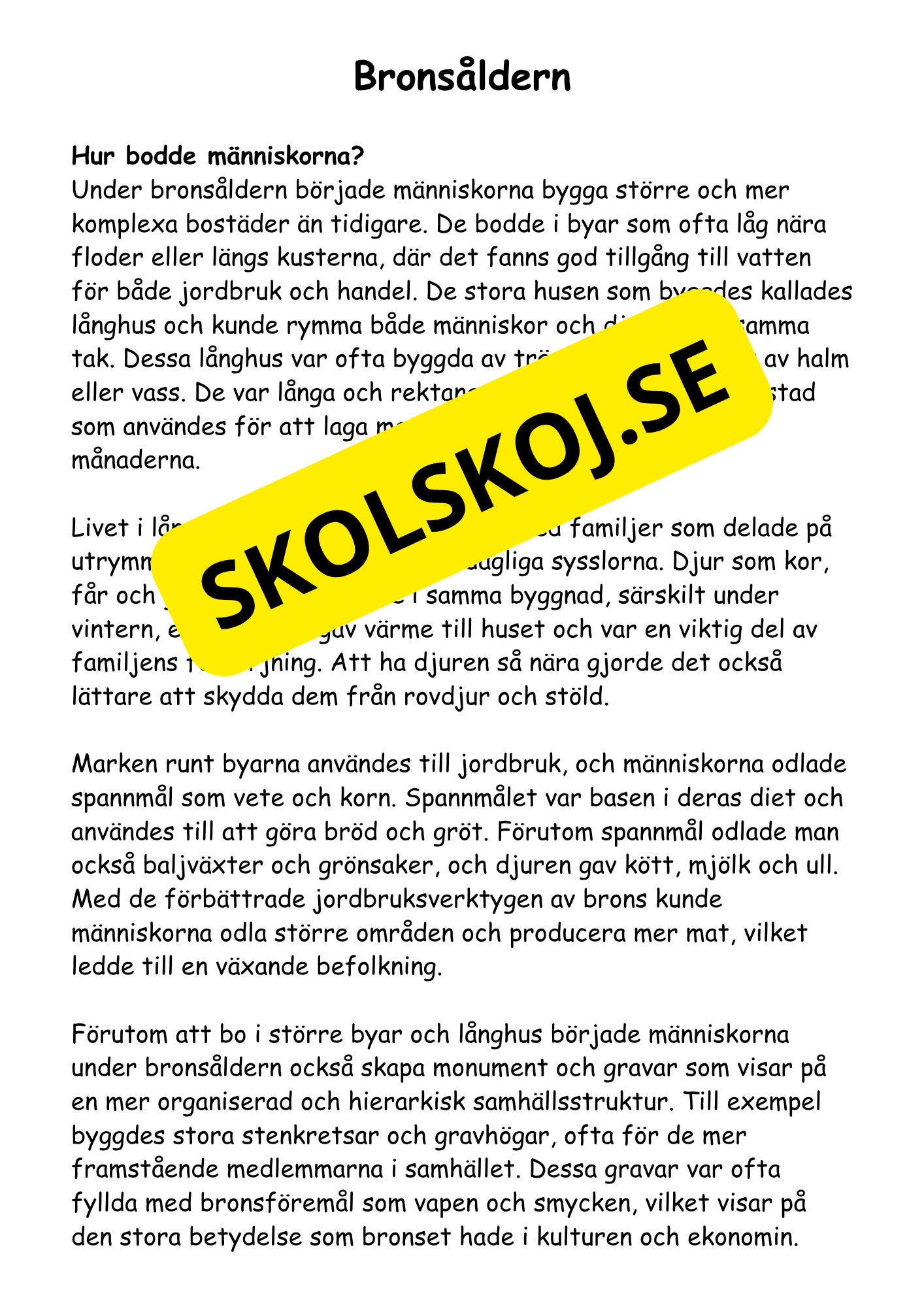 Forntiden:  En spännande resa (27 sidor)