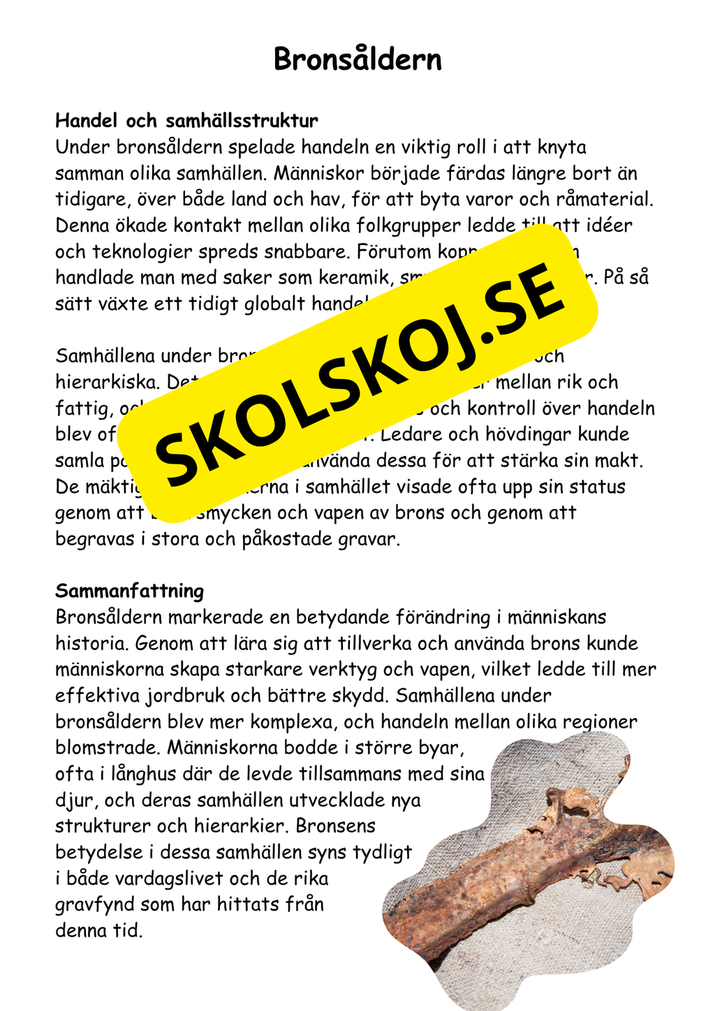 Forntiden:  En spännande resa (27 sidor)
