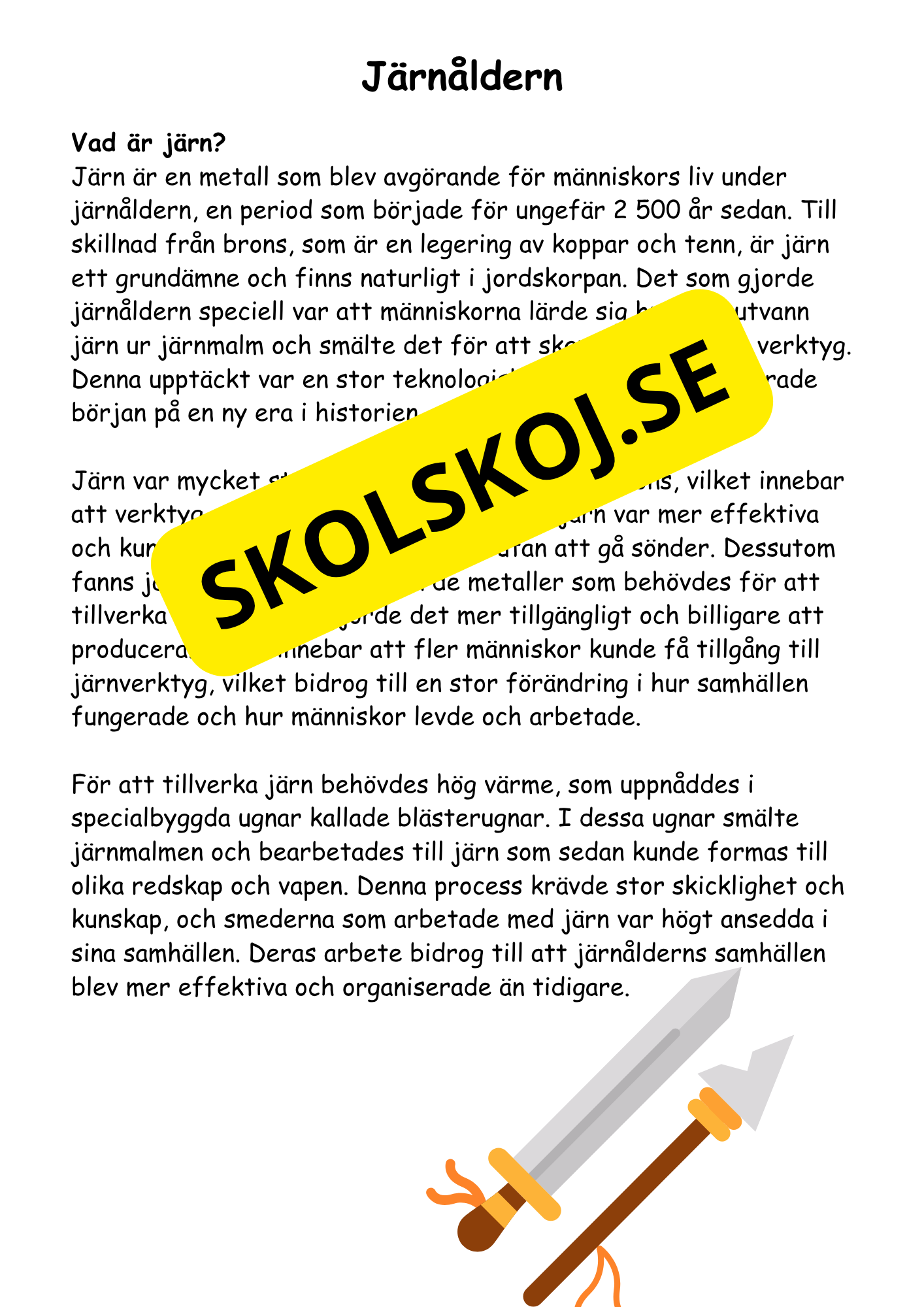 Forntiden:  En spännande resa (27 sidor)