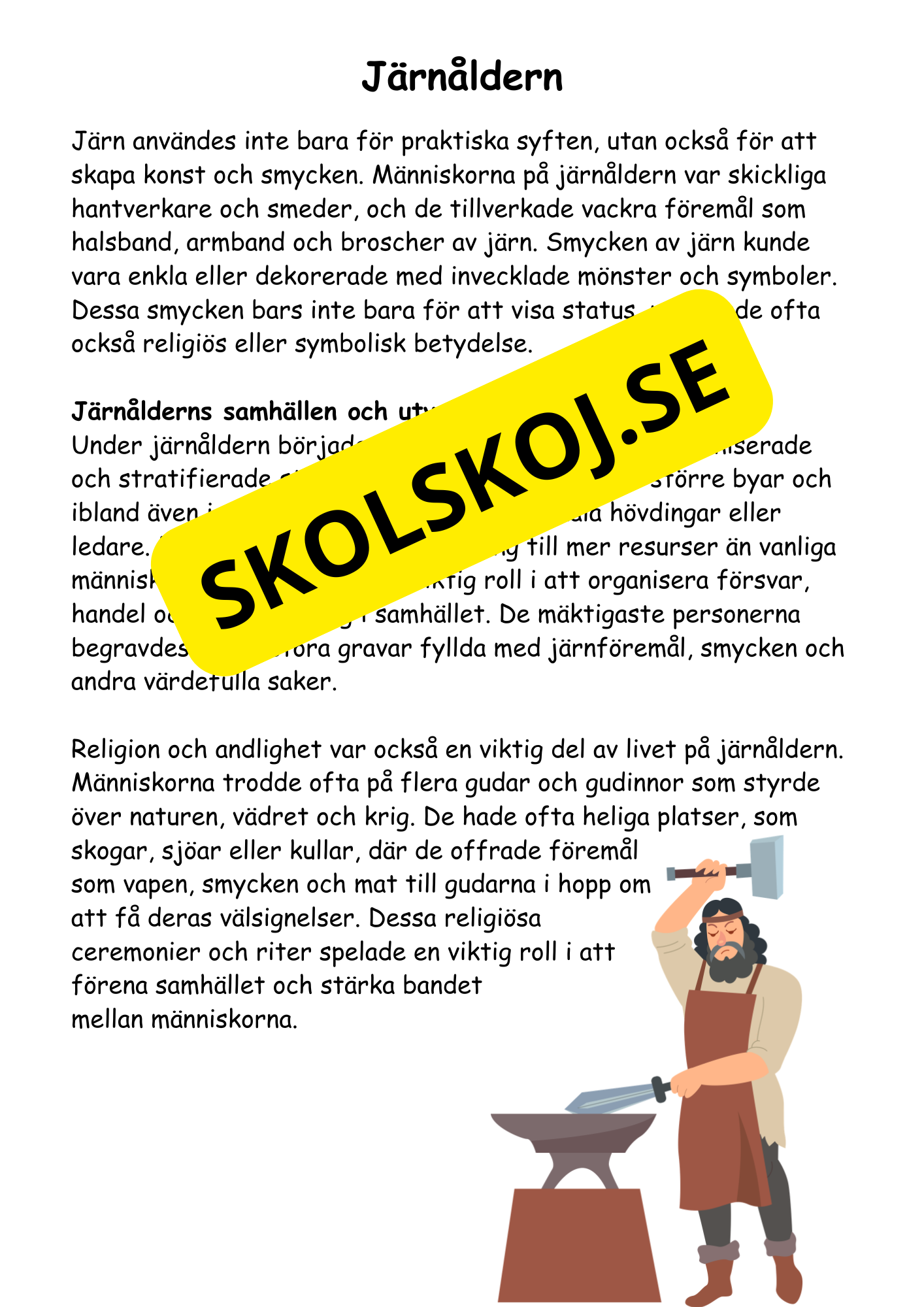 Forntiden:  En spännande resa (27 sidor)