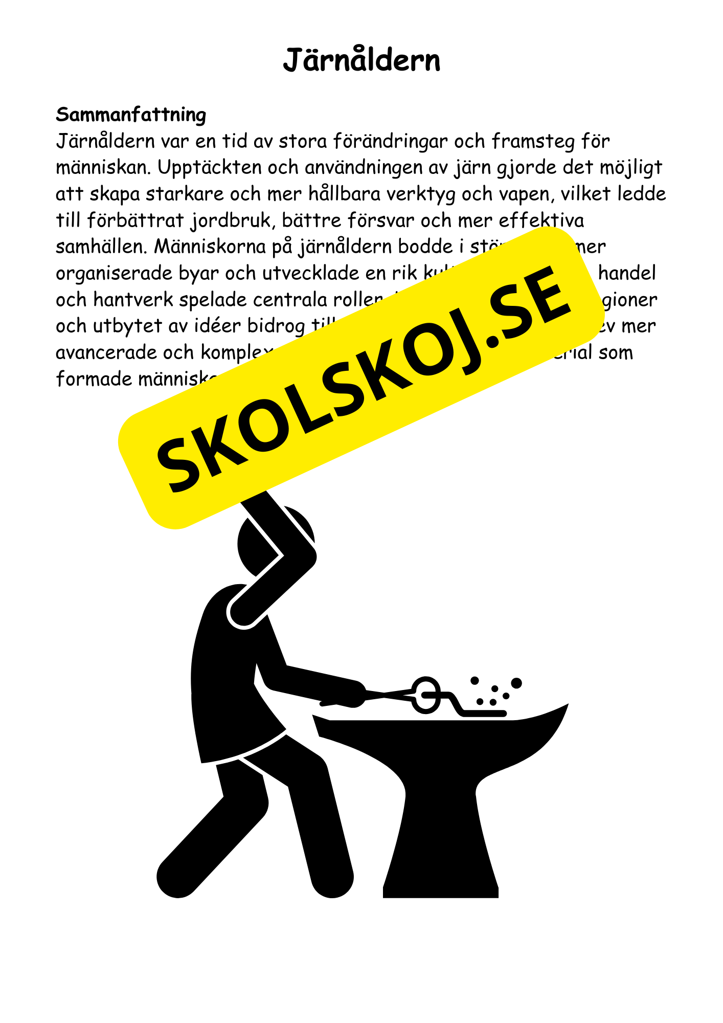Forntiden:  En spännande resa (27 sidor)