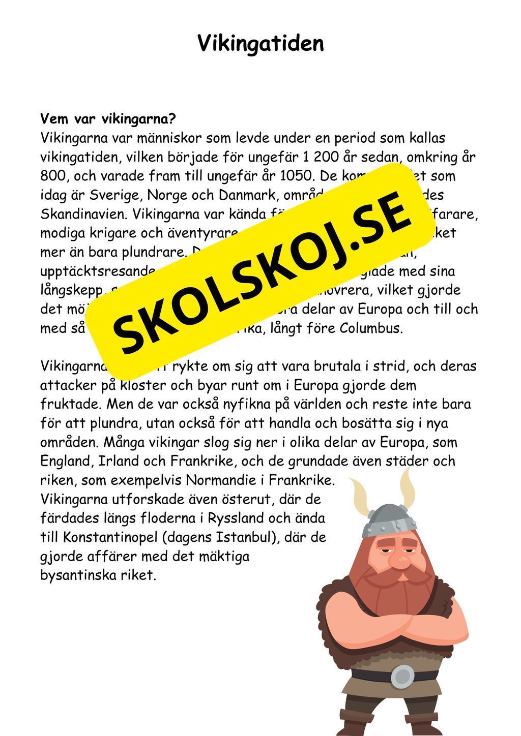 Forntiden:  En spännande resa (27 sidor)