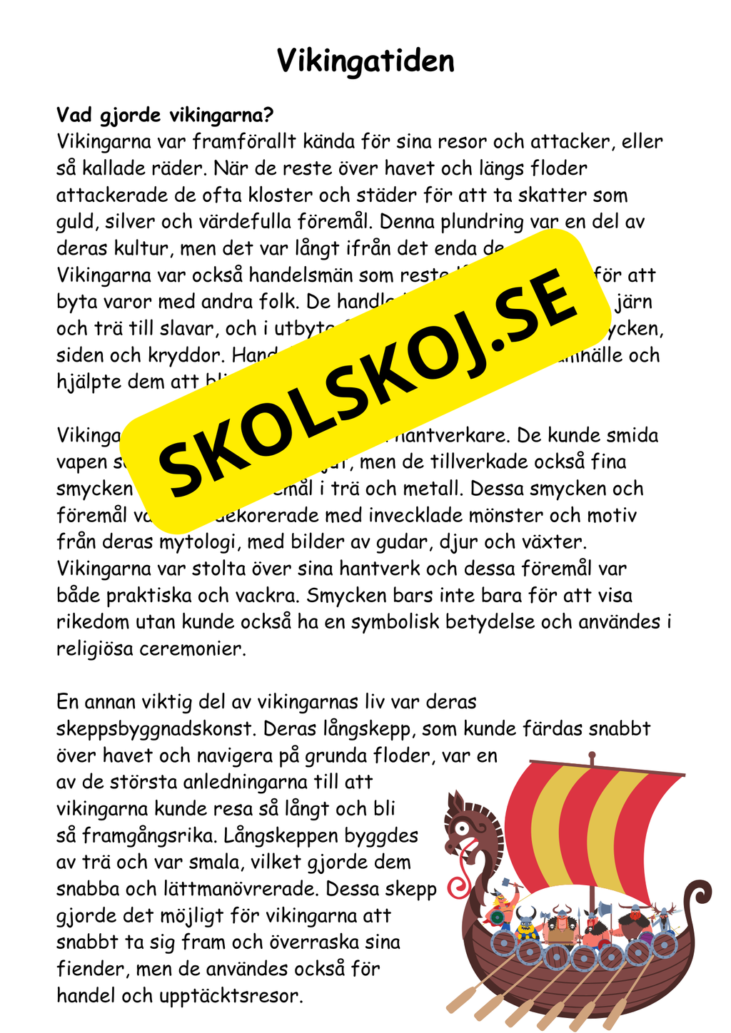 Forntiden:  En spännande resa (27 sidor)