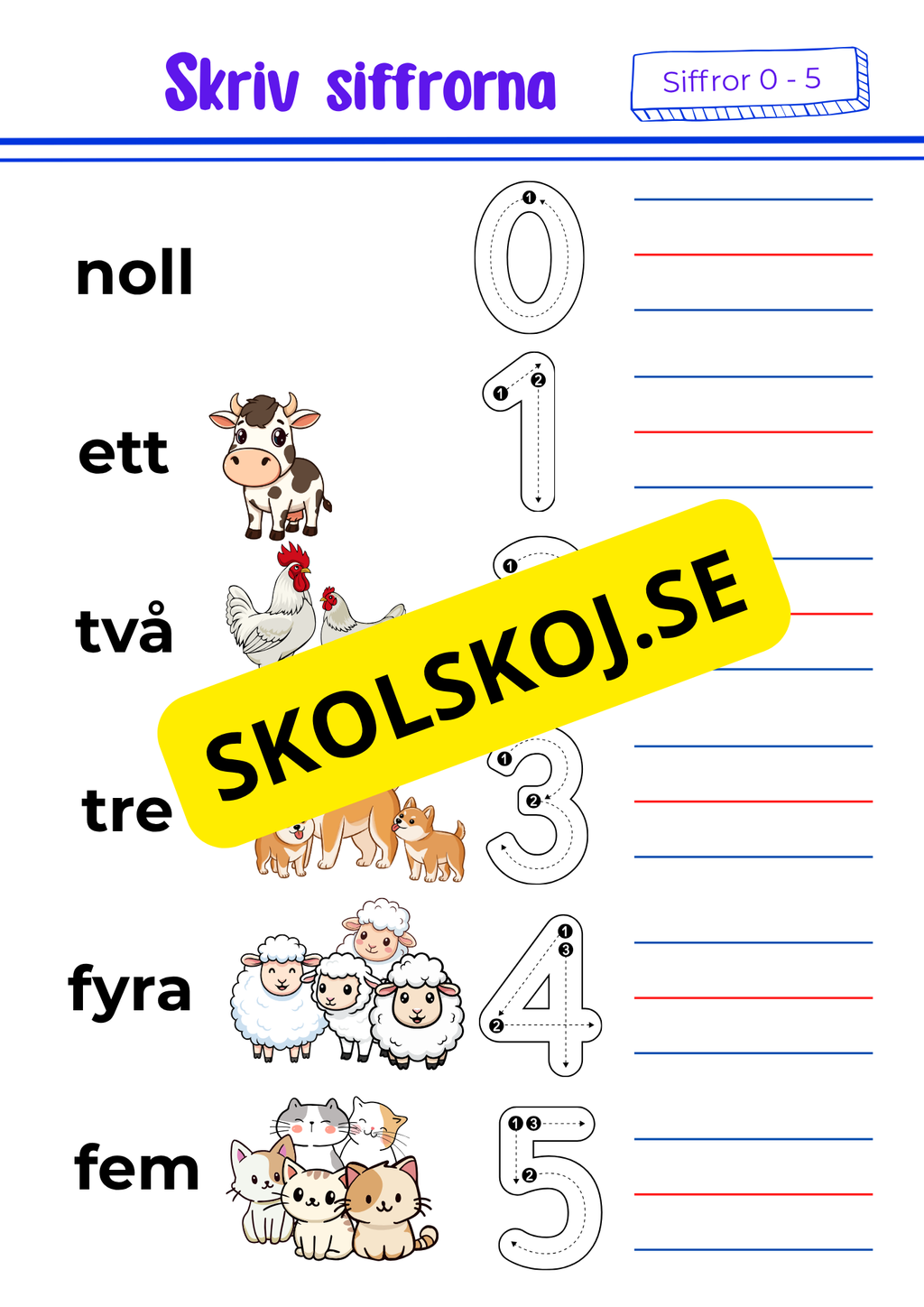 Förskoleklass - Matematik