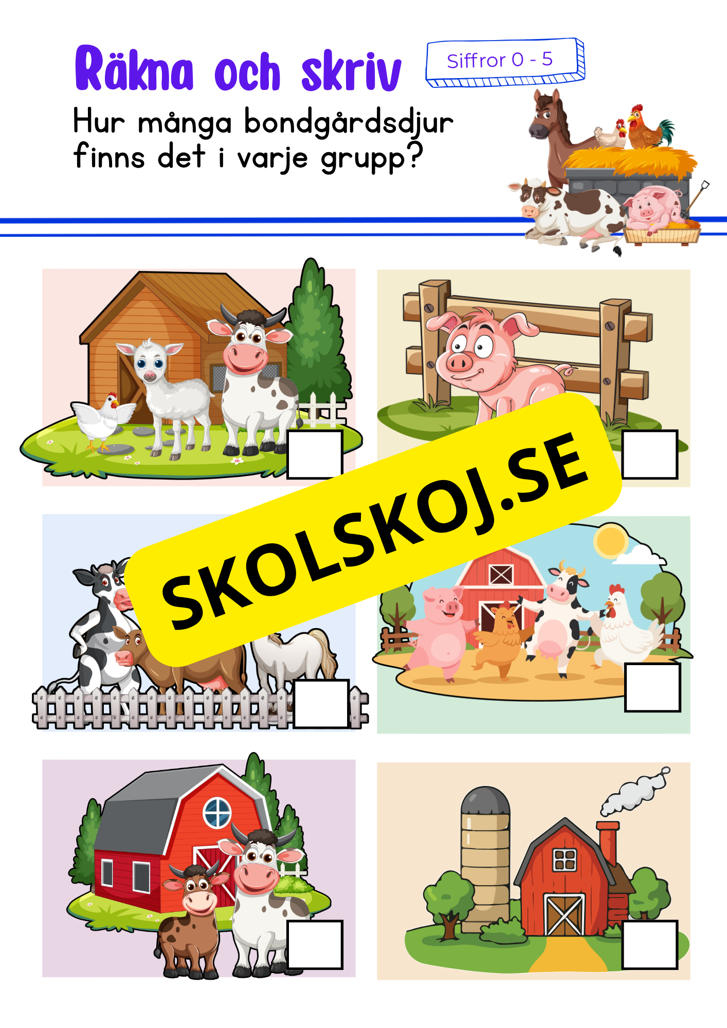 Förskoleklass - Matematik
