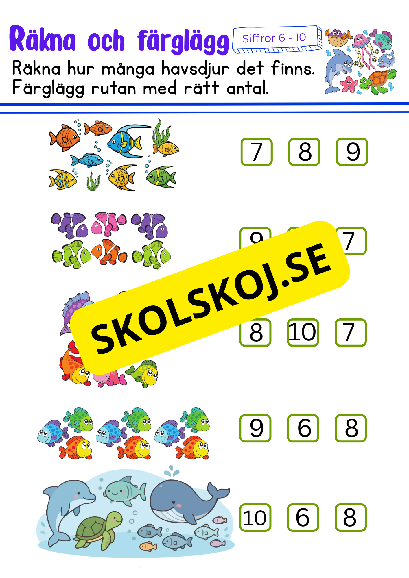 Förskoleklass - Matematik