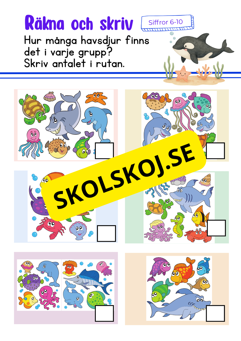 Förskoleklass - Matematik