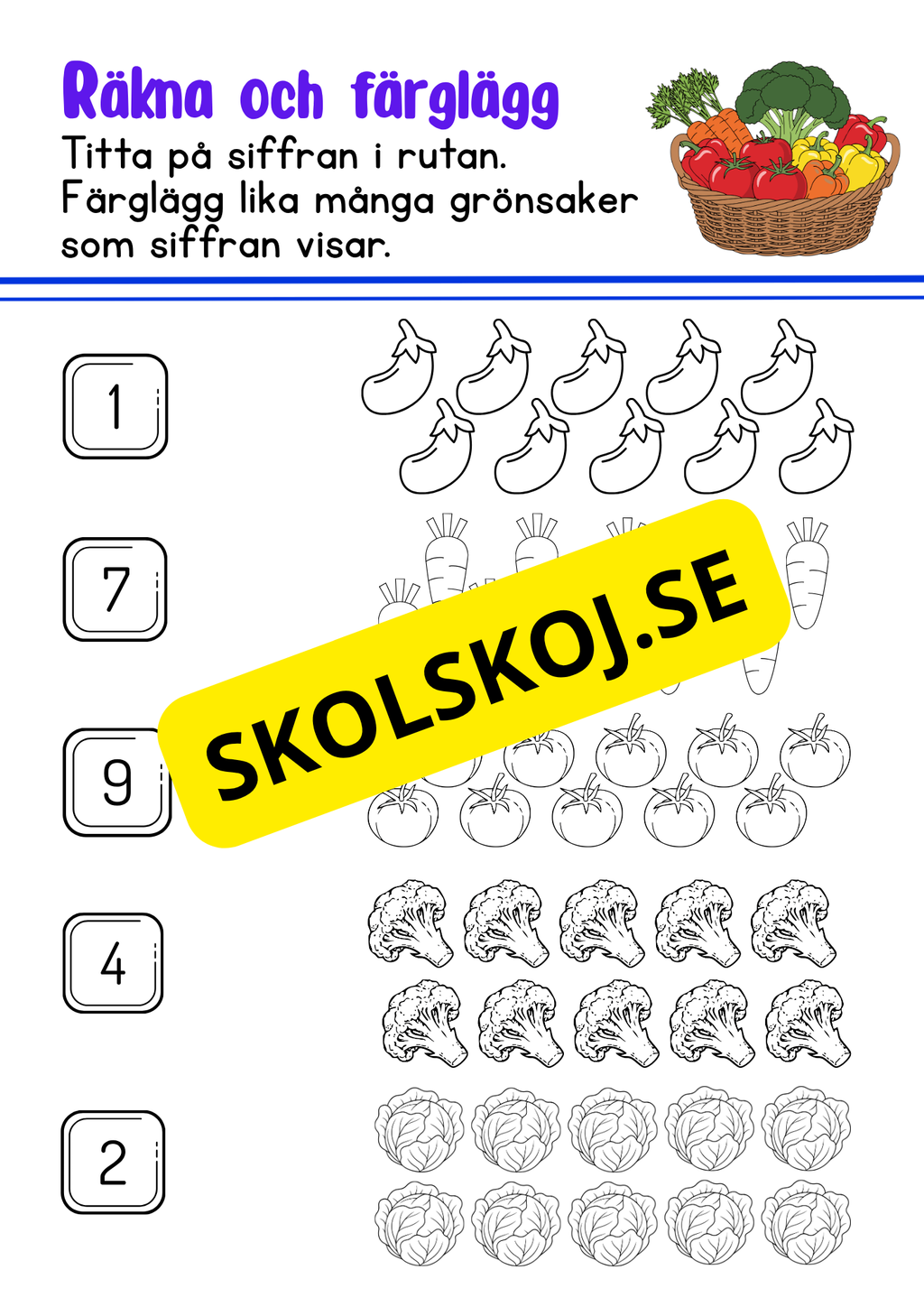 Förskoleklass - Matematik