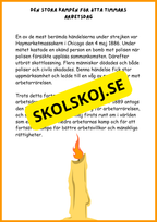 Första maj - Häfte (15 sidor)