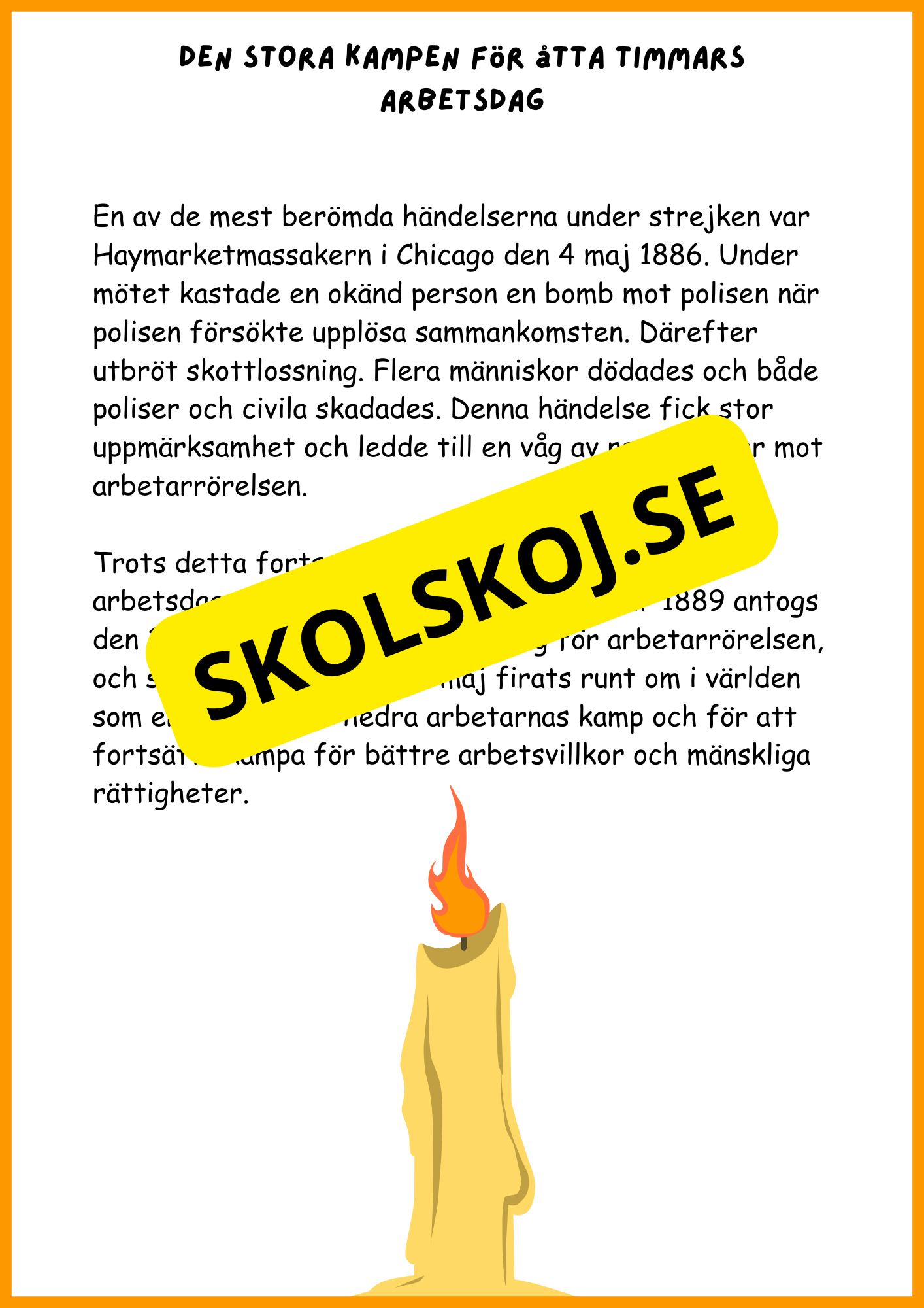 Första maj - Häfte (15 sidor)