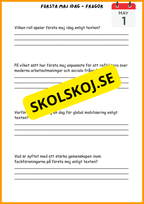 Första maj - Häfte (15 sidor)