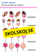Fortsätt mönstret - Fk - Åk 2